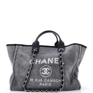 Chanel Deauville Tote Canvas Medium #240052C35B